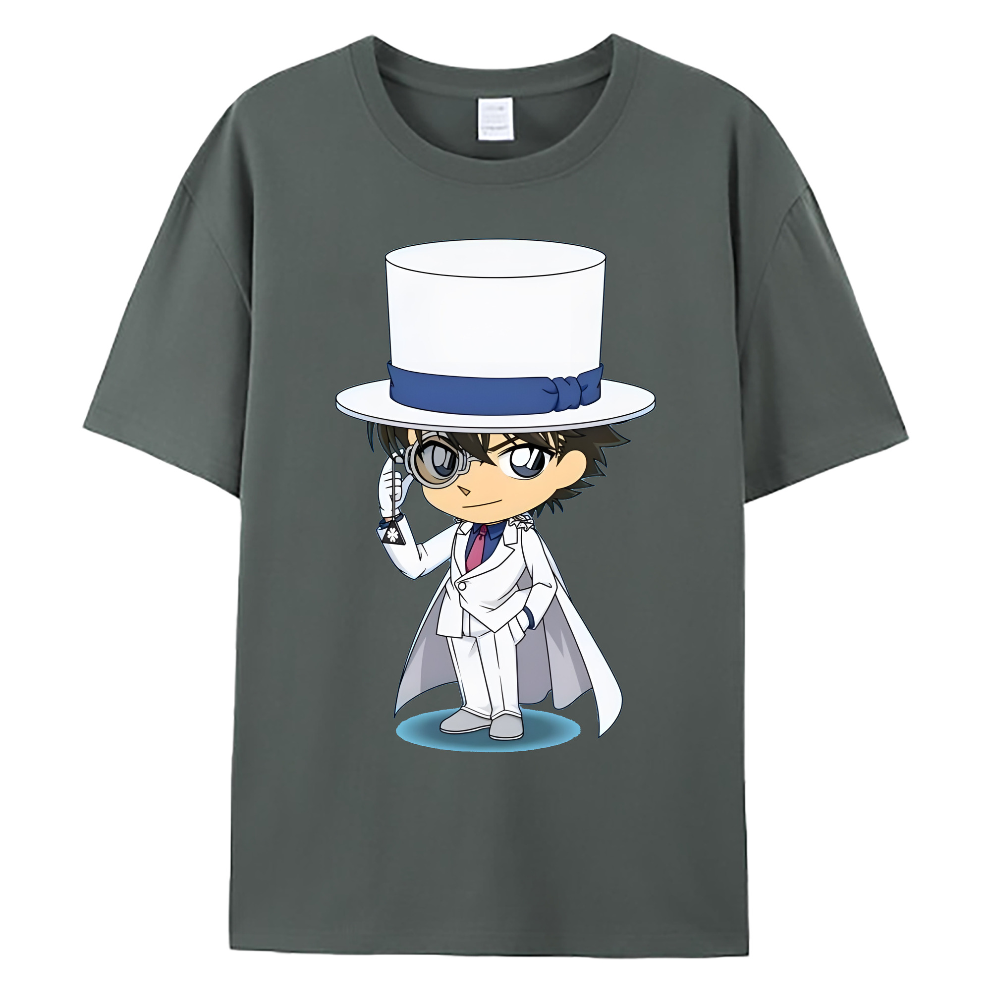 （画像用） 名探偵コナン くろば かいと Detective Conan Kuroba Kaito 綿100％ メンズ半袖Tシャツ｜肌触りやわらか＆通気性